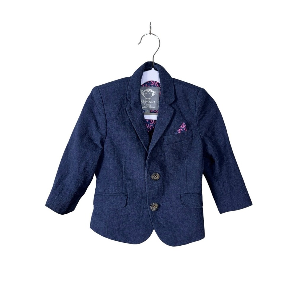 Appaman 100% Linen Boys Blazer Size 2T Beach Coastal Euro Summer